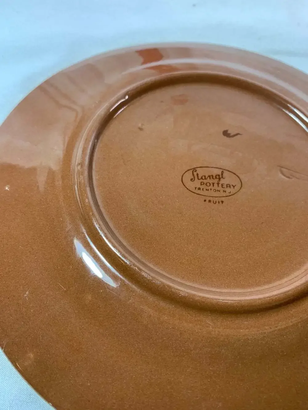 Vintage Stangl pottery eight inch plate cherries